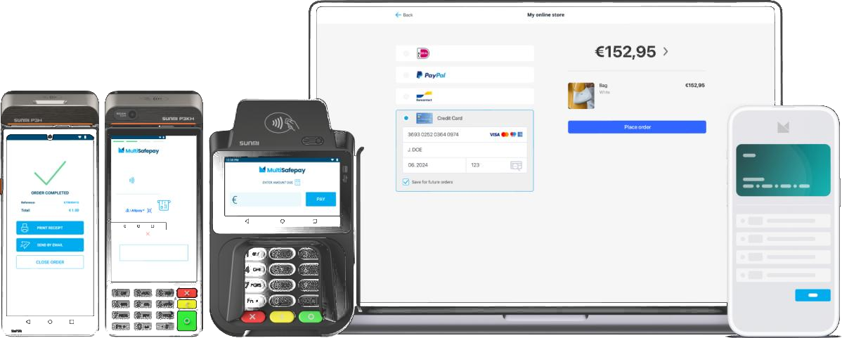 Back Office de MultiSafepay con informes y operaciones